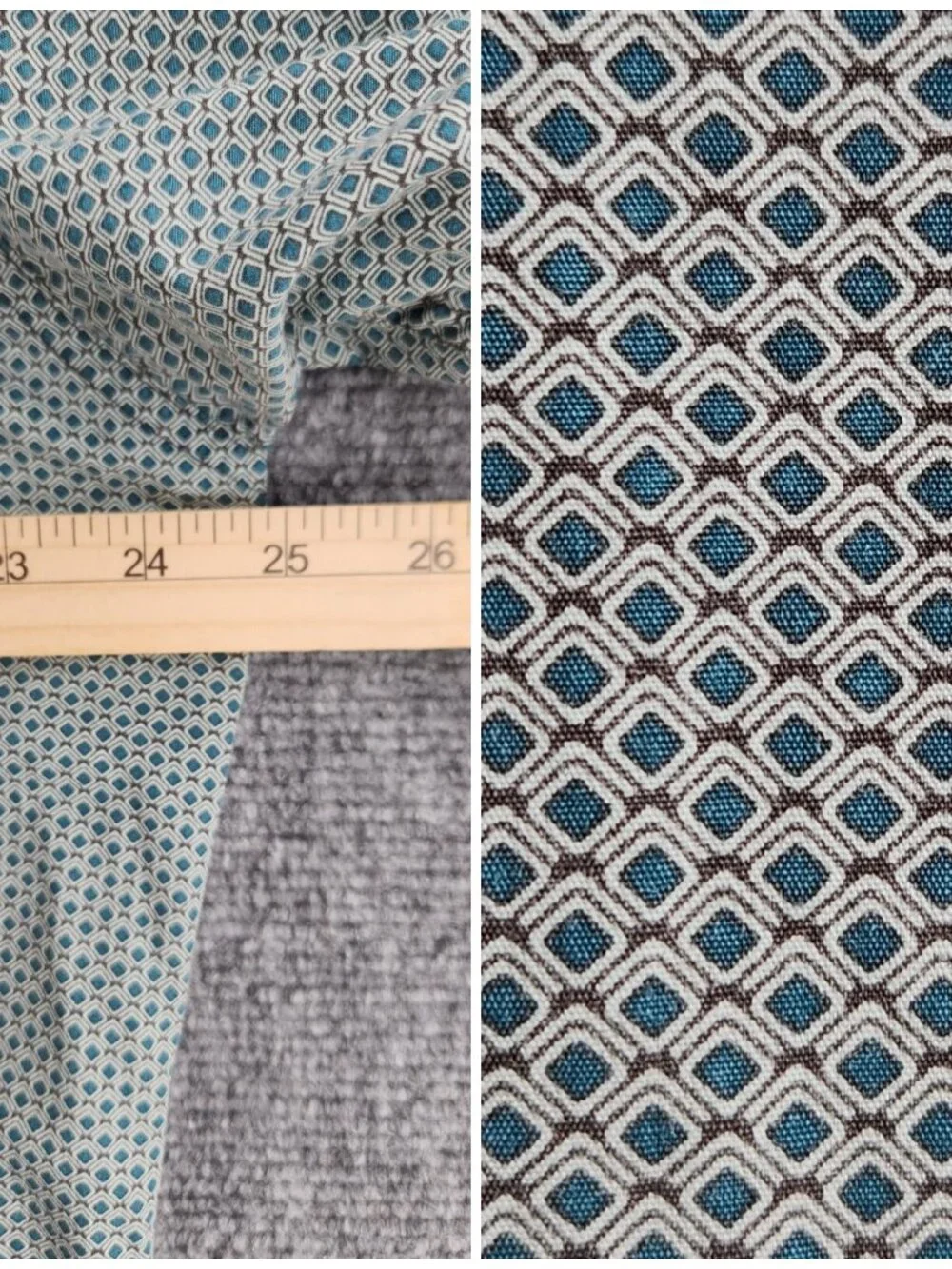 Cinch Medium Button Up Shirt Long Sleeve Geometric Green Blue Western Cotton Men